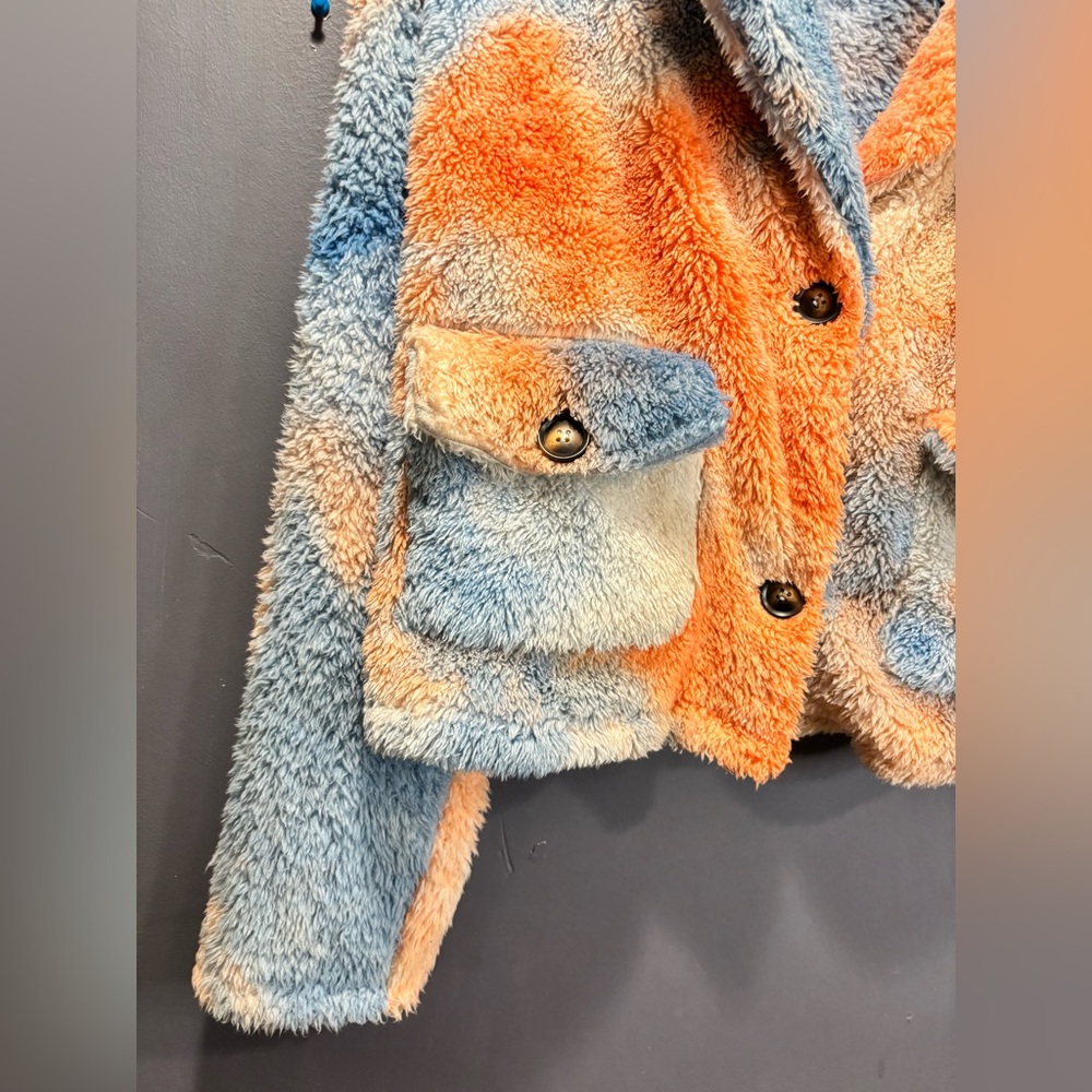 Plus Teddy Button Up Coat - Picture 4 of 11